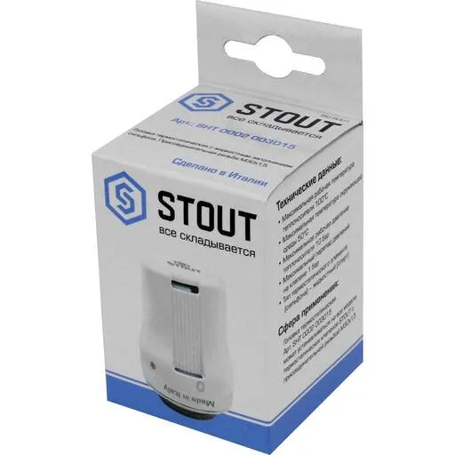 Головка термостатическая, жидкостная +6С-+29С SHT 0002 003015 STOUT