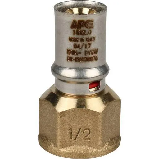 Муфта STOUT с ВР 16х1/2 для м/п труб пресс SFP-0002-001216
