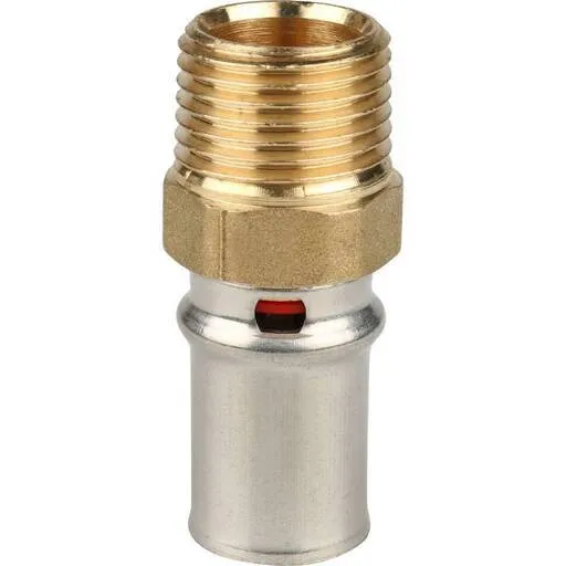 Муфта STOUT с НР 16х1/2 для м/п труб пресс SFP-0001-001216